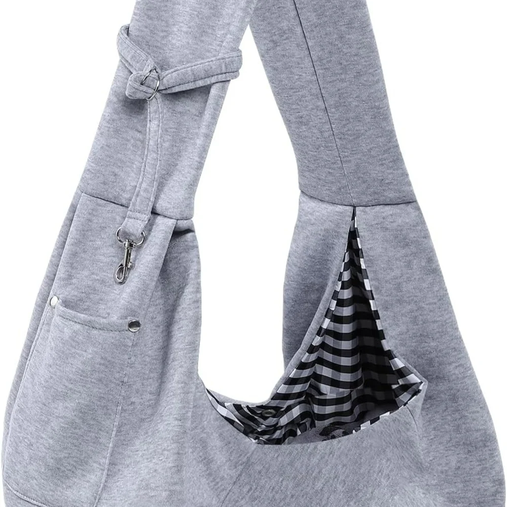 Gray Dog Travel Sling Carrier for Easy Pet Transport